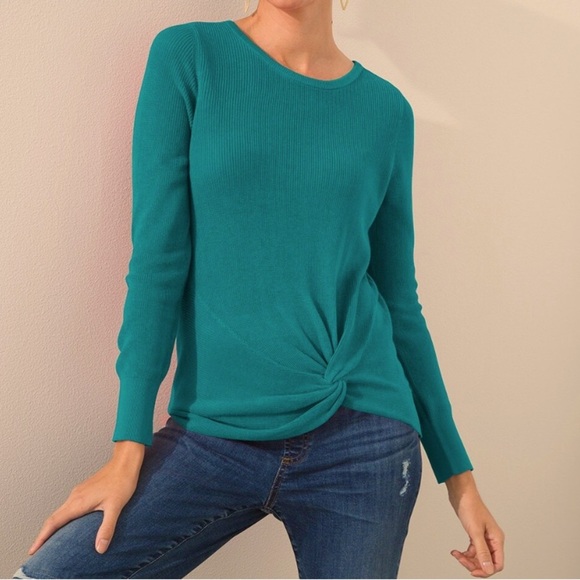 Chicos side twist sweater sz 2 - Picture 1 of 7